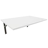 mikon 80x60 Wandtisch Wandklapptisch Küchentisch Schreibtisch Esstisch Klapptisch Esstisch Wandtisch Küchentisch Schreibtisch Kinderschreibtisch Bartisch Computertisch | Weiss
