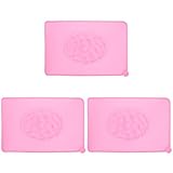 minkissy 3pcs Pet Silicone Mat dog reducer puppy washing mat dog pad cat slow feeder dog licker mat pet lick supplies puppy lick pad dogman toys puppy to feed Silica gel wash mat