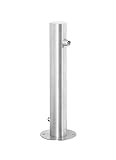 vanvilla Edelstahl Profi Wasserzapfstelle Garten Wasserzapfsäule Edelstahl Zapfstelle Zapfsäule Wassersäule 50