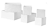 Ikea Schubladenaufbewahrungsbox / Aufbewahrungsbox, 18 Stück, Weiß