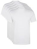 Ultrasport Herren Sport Freizeit T-Shirt mit Rundhalsausschnitt 5er Set, Weiß, XXL