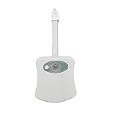 zebroau Toiletten-Nachtlicht, 16-Farben-Sensor-LED-WC-Schüssel-Licht, einzigartige und lustige Idee für Papa Teen Boy Kinder Männer Frauen, Coole lustige Gadgets