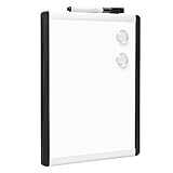 Amazon Basics Magnetisches Whiteboard, Kunststoff- / Aluminiumrahmen, trocken abwischbar, 22 cm x 28 cm