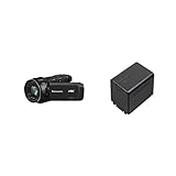 Panasonic HC-VXF11EG-K 4K Camcorder (LEICA DICOMAR Objektiv mit 24x optical zoom and 32x digital zoom, 4K und Full HD Video,mit Sucher, optischer Bildstabilisator) & VW-VBT380E-K Li-Ion Camcorder Akku