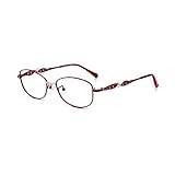 EYEphd Frauen HD Anti-Müdigkeit/Anti-Blaue leichte Mode Lesebrille, Metall Mode Brille Rahmenbrillen Vergrößerung +1.0 bis +3.0,01,+1.5