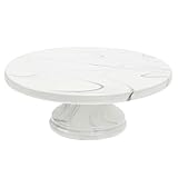 Keramik Kuchenplatte Tortenplatte Obstschale Tortenständer: 8 Zoll Marmor Dessertteller Kuchenständer Kuchenteller Speiseteller Muffin Etagere Dessert Cupcake Ständer für Hochzeit Deko Tischdeko