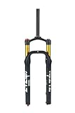 splumzer Fahrradgabel, MTB Vorderradgabel 26 Zoll Ultraleichte Aluminiumlegierung Mountainbike Federung Luftdruck Fahrrad Pneumatische Stoßdämpfer Vordergabel 4.0 R
