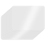 16 Stück Tischunterlage Esstisch, 40x30cm Tisch Platzset, Abgerundeten Ecken Tischsets Platzsets, Plastik Tischuntersetzer, Tischset Transparent Geeignet für Küche Restaurant Hotel Bankett E