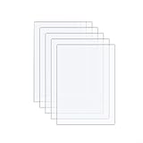 Besttoolifes 5 x transparente Acrylplatten, Acrylplatte, klare Acrylplatte, Zuschnitt für Bilderrahmen, Glasersatz, DIY-Projekt (10,2 x 15,2 cm)