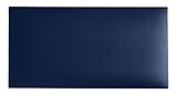 Mocadu Wandkissen Samt - Polster mit 50 mm Polsterung inkl. Befestigung - Stoff Bett Kopfteil Wandpolster - Wanddeko - Wandpaneele | 60 x 30 (Blau RV81)