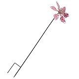 DOITOOL Windrad Windmühle 3D leuchtende Schmetterlinge Windspiel Wind Gartenstecker Dekofigur Dekostecker Kinder Spielzeug für Balkon Outdoor Rasen Hof Terrasse Garten Ornament