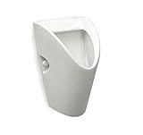 VBChome Urinal Zulauf Hinten Weiß Keramik Modern Spülrand Geschlossen Urinalsieb Pissoir ROCA CHIC