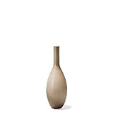 Leonardo Beauty Blumen-Vase, handgefertigte Deko-Vase, bauchige Tisch-Vase aus beige durchgefärbtem Glas, Höhe: 390 mm, 060777