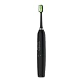 goodjinHH Adult Elektrische Zahnbürste,Tragbare Whitening Care Weiches Haar Schall Zahnbürste,Batteriebetriebene Zahnbürste (schwarz)