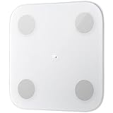 Xiaomi Mi Smart Body Composition Scale 2 Personenwaage (Messung von z.B. Gewicht, Fett und Wasseranteil, Fit Appanbindung für iOS/Android, bis zu 16 Personenprofile, max. 150kg), 30 x 30 x 2