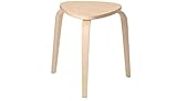 Ikea KYRRE Hocker, Birke, V-förmiger Sitz hilft Ihnen, sicher zu sitzen, Birkensperrholz, Birkenfurnier, getönter Klarlack