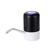 Stuurvnee Wasser Flaschen Pumpe Elektrische Pumpen Wasser Pumpe Tragbare USB Lade Gallonen Wasser Spender Pumpe für KüChe (Schwarz)