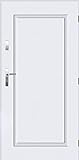 Tür Warme Stahltür Außentür Wohnungseingangstür Pantor FLAMENCO 80 90 4 Farbe (Weiß, [90] 990 x 2065 mit einem Türrahmen Links)