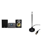 Philips Mini Stereoanlage mit Bluetooth/Spotify Connect, DAB+, UKW-Radio & Oehlbach Radio Rod DAB+ Antenne | Radio Antenne für den Empfang von DAB+ und FM/UKW