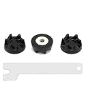 QWORK 3x Kupplung 9704230, Blender Coupler Ersatzteile Kompatibel mit KitchenAid Modellen KSB52, KSB5, 5KSB52 and 5KSB5 (Montageschlüssel Enthalten)