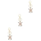 3 STK Schildkröte Schlüsselanhänger Schildkröten-Dekor Tuetle Schlüsselanhänger schlüsselringe Keyring Automobil Schlüsselanhänger dekor langlebiger Schlüsselanhänger GALPAD