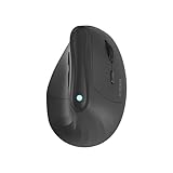 KYSONA Ergonomische vertikale optische Maus, 57 °, Bluetooth und 2,4 G, 800/1200/2400/2400/4000 DPI, 7 Tasten für Windows, MacOS, iPadOS, Laptop, PC, Schw