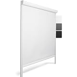 Sol Royal Kassettenrollo mit Führungsschiene SolReflect K24 60x175 cm Weiß - Blackout Thermorollo seitliche Führungsschienen - Befestigung ohne Bohren - Verdunkelungsrollo 60cm b
