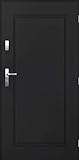 Tür Warme Stahltür Außentür Wohnungseingangstür Pantor FLAMENCO 80 90 4 Farbe (Anthrazit, [80] 890 x 2065 mit einem Türrahmen Rechts)