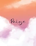 Paige: Personal Name Dot Gird | The Notebook For Writing Journal or Diary Women & Girls Gift for Birthday, For Student | 160 Pages Size 8.5x11inch - V.226
