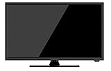 Reflexion 24 Zoll Smart Wide-Screen Full HD LED-Fernseher für Wohnmobile mit DVB-T2 HD, DVD-Player, Bluetooth, Triple-Tuner und 12 Volt KFZ-Adapter (12 V/24 V, HDMI, USB, DVB-T Antenne), Schwarz