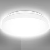 B.K.Licht I 10 Watt Deckenleuchte Bad LED I Badlampe I Deckenlampe Bad LED I IP44 spritzwassergeschützt I neutralweiße Lichtfarbe 4000K I 900 lm Helligkeit I Größe: S I Ø220 mm