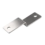 Zilimontt Robuster Z-Eckverbinder aus Metall, Winkeleisen, Z-Typ-Winkel zum Verbinden und Verstärken, Möbelwinkel, Gebäudewinkel flach (20 mm)