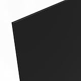 5 mm FOREX® Platte schwarz matt PVC Hartschaum 25x25 cm, leicht, formstabil, witterung