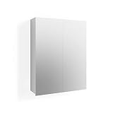 Vicco Badspiegelschrank Freddy, Weiß Hochglanz, 60 x 77