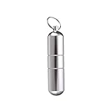 Berrywho Mini Small Metall Zigarettenhalter Zigarettenetui Schlüsselanhänger Zigarettentasche mit Keychain Halter Einzigartiges rundes Design