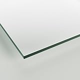 Glasplatte Tisch 60x140 ESG Glas 6mm nach Maß klar - Glasscheibe 60 x 140 cm für Schreibtisch Schminktisch - Sicherheitsglas Glasplatten nach Maß rechteckig als Schutz transparent