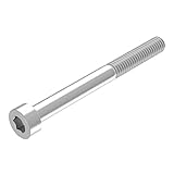SECCARO Zylinderschraube M5 x 50 mm, Edelstahl V2A VA A2, DIN 912 / ISO 4762, Innensechskant, Teilgewinde, 20 Stück