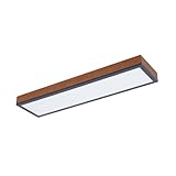 Lindby LED Deckenleuchte 'Laviona' (Modern) aus Holz (1 flammig,) - Lampe, LED-Deckenlampe, Deckenlampe, W