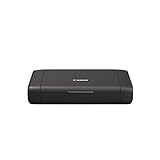 Canon PIXMA TR150 mobiler Drucker (WLAN, Cloud, AirPrint, 4.800 dpi x 1.200 dpi, Highspeed USB Typ C, OLED-Display, Tintenstrahldrucker), schwarz
