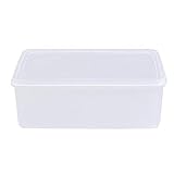 SkadMan Brot-Box Single Layer Kunststoff Crisper Rechteckige transparente Aufbewahrungsbox Trockene Lebensmittel Lagerbehälter mit Deckel für die Heimküchenbar Haus, Küche usw. (Size : 3.3L)