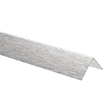 Edelstahl Winkelprofil für Kantenschutz (30x30 x 2000 mm, 0,8mm stark) - Edelstahl Winkel Leiste als Abschlussleiste und Kantenschoner für Wand - Kantenschutzprofil Eckschiene - V2A K240