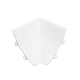 DQ-PP WINKELLEISTE INNENECKE | Weiss | 23 x 23mm | PVC | Küchenleiste Arbeitsplatte Abschlussleiste Leiste Küche Küchenabschlussleiste Wandabschlussleiste Tischplattenleisten