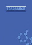 Laborbuch: Laborjournal A4 Nummeriert | Labor Notizbuch mit Inhaltsverzeichnis Seite | 100 Seiten | A4 kariert | Laboratory Notebook | Blau