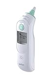 Braun ThermoScan 5 Ohrthermometer (professioneller Genauigkeit; vorgewärmte Messspitze; Fieber, sicher, hygienisch, für die ganze Familie; Neugeborener) IRT6020