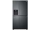 LG Electronics GSJV71MCTE Side-by-Side Kühlschrank mit Door-in-Door | Eis-, Crushed Ice- und Wasserspender | 635 Liter Kapazität | Interner Wassertank 4L | Matte Black