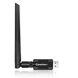 Carantee WLAN Stick WLAN Adapter USB 3.0 WiFi Adapter, Internet Stick mit AC1200 5dBi Dualband 5.8GHz+2.4GHz High Gain Antennen, WiFi Dongle mit Wärmeableitungsdesign für Windows/Desktop