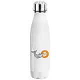 Generic Bitcoin Whale Cryptocurrency Logo Flaschengeschenk, lustige Edelstahlflasche Water Bottle