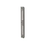 JUVA Winkel-Schließblech vernickelt silber Einlass-Schließblech für gefälzte Zimmertüren | Renovierung für Zargen aus Holz & für gefälzte Türen | 1 Stück - Metall Tür-Anschlag für Innentüren