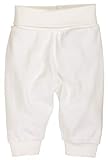 Schnizler Kinder Pump-Hose aus 100% Baumwolle, komfortable und hochwertige Baby-Hose mit elastischem Bauchumschlag, Weiß (Natur 2), 68