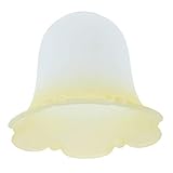 Gralara Kreativer Lampenschirm Deckenlampenschirm Öffnungsprozess Glas, Gelb und Weiß